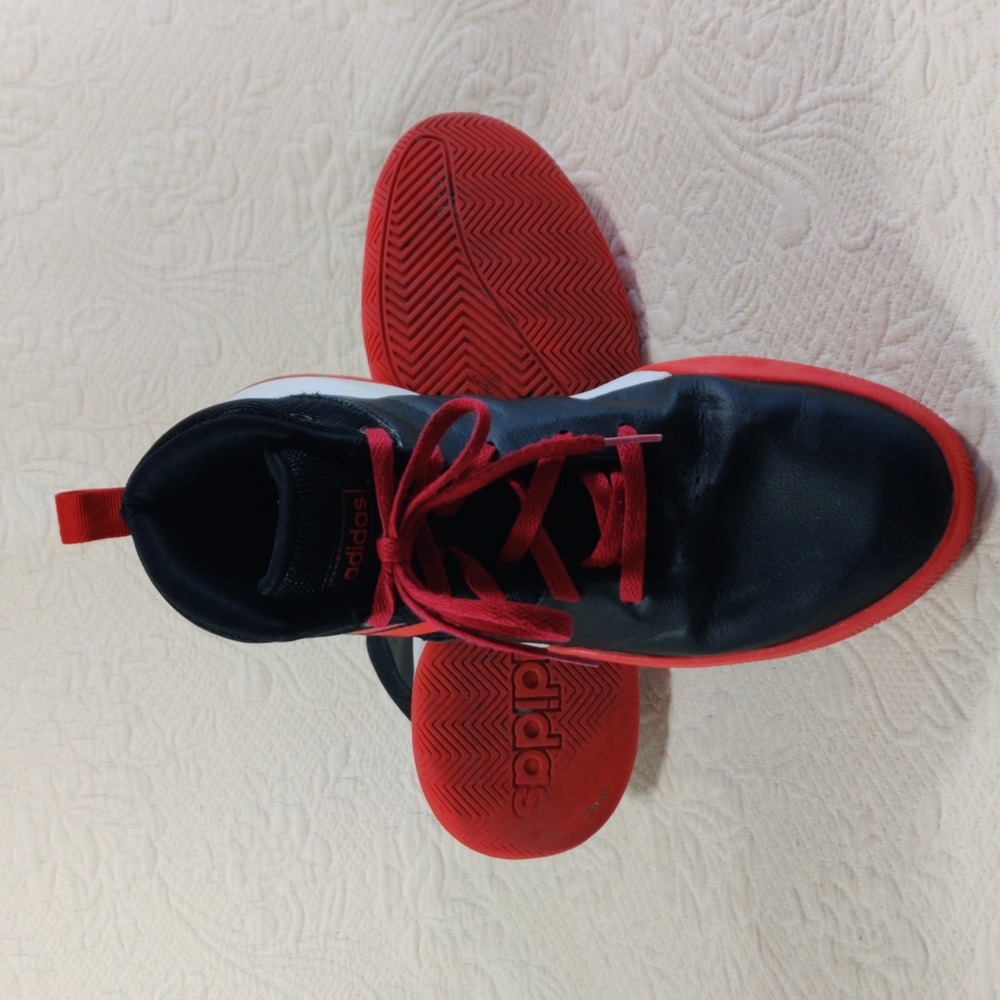 Adidas Black HighTop Basketball Athletic Sneakers Gem